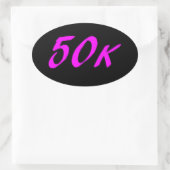Sticker Ovale Ultra Marathon 50 000 (Sac)