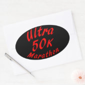Sticker Ovale Ultra Marathon 50 000 (Enveloppe)