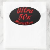 Sticker Ovale Ultra Marathon 50 000 (Sac)