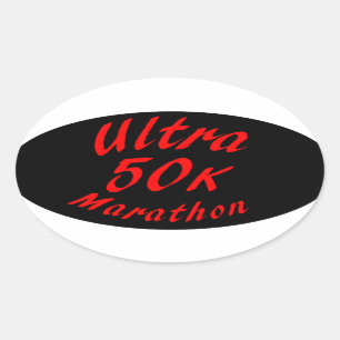 Sticker Ovale ultra marathon 50K