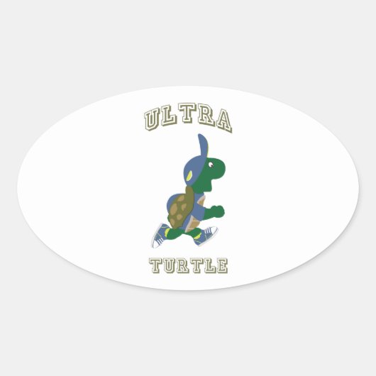 Sticker Ovale Ultra Turtle (Devant)