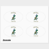 Sticker Ovale Ultra Turtle (Feuille)