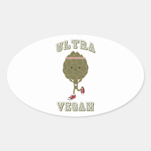 Sticker Ovale Ultra Vegan (Devant)