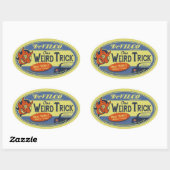 Sticker Ovale Un Bizarre (Feuille)