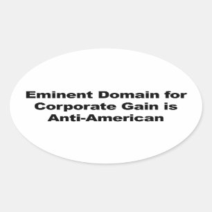 Sticker Ovale Un domaine éminent pour le gain d'entreprise est a