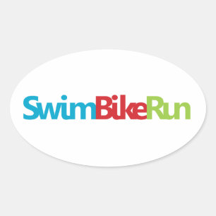Sticker Ovale Un grand cadeau de Triathlon pour votre ami ou fam