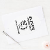 Sticker Ovale Une amie de Marine (Enveloppe)