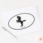 Sticker Ovale Unicorne (Enveloppe)