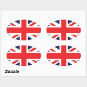 Sticker Ovale Union Jack (Feuille)