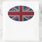 Sticker Ovale Union Jack Heart (Sac)