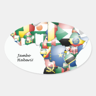 Sticker Ovale United by Colors : Une célébration de l'Afrique da