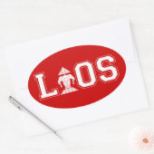 STICKER OVALE UNIVERSITÉ DE LAOS (Enveloppe)