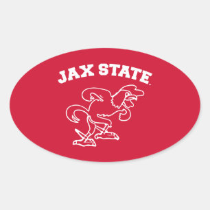 Sticker Ovale Université d'État de Jacksonville JAX State Gameco