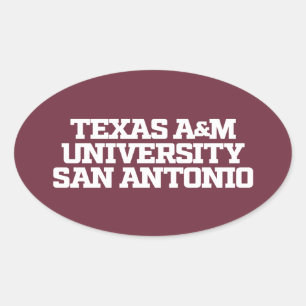 Sticker Ovale Université Texas A&M de San Antonio