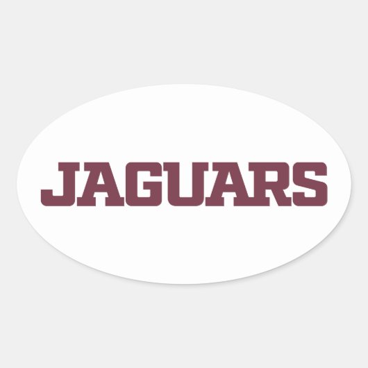 Sticker Ovale Université Texas A&M de San Antonio Jaguars (Devant)