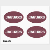Sticker Ovale Université Texas A&M de San Antonio Jaguars (Feuille)
