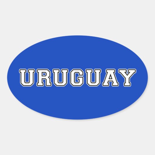 Sticker Ovale Uruguay (Devant)