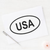 STICKER OVALE USA (Enveloppe)