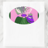 Sticker Ovale USA Change Art Print (Sac)