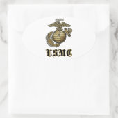 STICKER OVALE USMC (Sac)