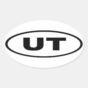 Sticker Ovale UT Utah