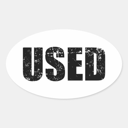 STICKER OVALE UTILISÉ (Devant)