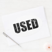 STICKER OVALE UTILISÉ (Enveloppe)