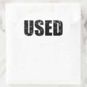 STICKER OVALE UTILISÉ (Sac)