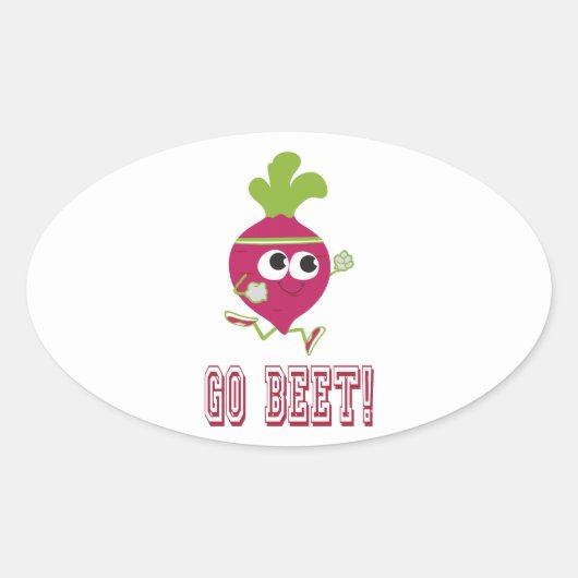 Sticker Ovale Va te faire ! (Devant)