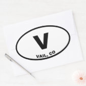 Sticker Ovale Vail (Enveloppe)