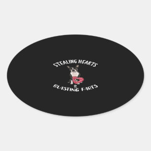 Sticker Ovale Vaincre les coeurs faire des frissons Boston Terri