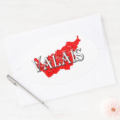 Sticker Ovale Valais - Wallis (Enveloppe)