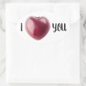 Sticker Ovale Valentine Cherry (Sac)