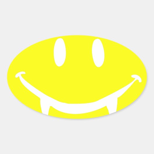 Sticker Ovale vampire emoji dracula (Devant)