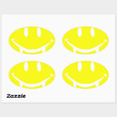 Sticker Ovale vampire emoji dracula (Feuille)