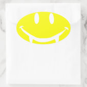 Sticker Ovale vampire emoji dracula (Sac)