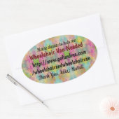 Sticker Ovale Van en fauteuil roulant nécessaire (Enveloppe)