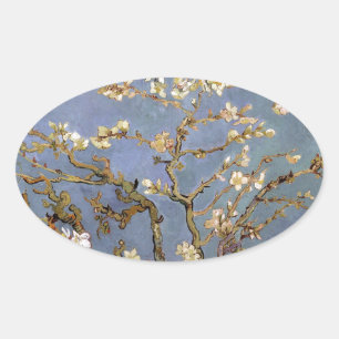 Sticker Ovale Van Gogh Almond Blossom