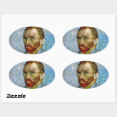 Sticker Ovale Van Gogh Autoportrait (Feuille)