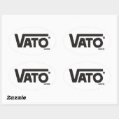 Sticker Ovale Vato loco skateboard décal (Feuille)