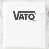 Sticker Ovale Vato loco skateboard décal (Sac)