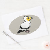 Sticker Ovale Vautour égyptien (Enveloppe)