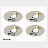 Sticker Ovale Vautour égyptien (Feuille)