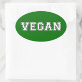 Sticker Ovale Vegan (Sac)