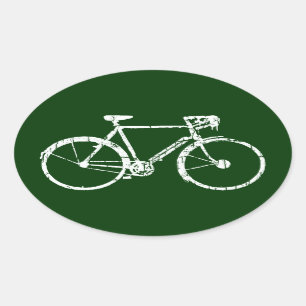Sticker Ovale vélo - vélo + vélo