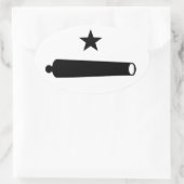 Sticker Ovale Venez le prendre Logo (TX) (Sac)