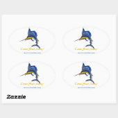 STICKER OVALE VENEZ VOILE ! (Feuille)