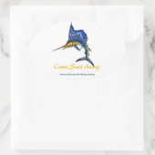 STICKER OVALE VENEZ VOILE ! (Sac)