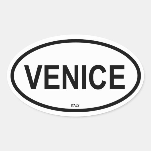 STICKER OVALE VENISE (Devant)