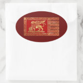 Sticker Ovale Ventian Flag (Sac)